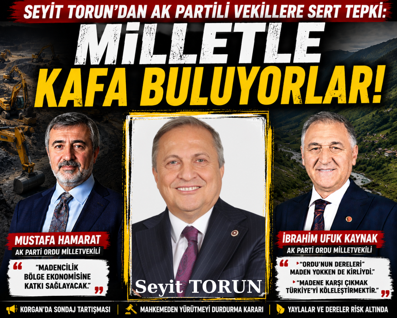 TORUN’DAN AK PARTİLİ VEKİLLERE SERT TEPKİ: “MİLLETLE KAFA BULUYORLAR!”