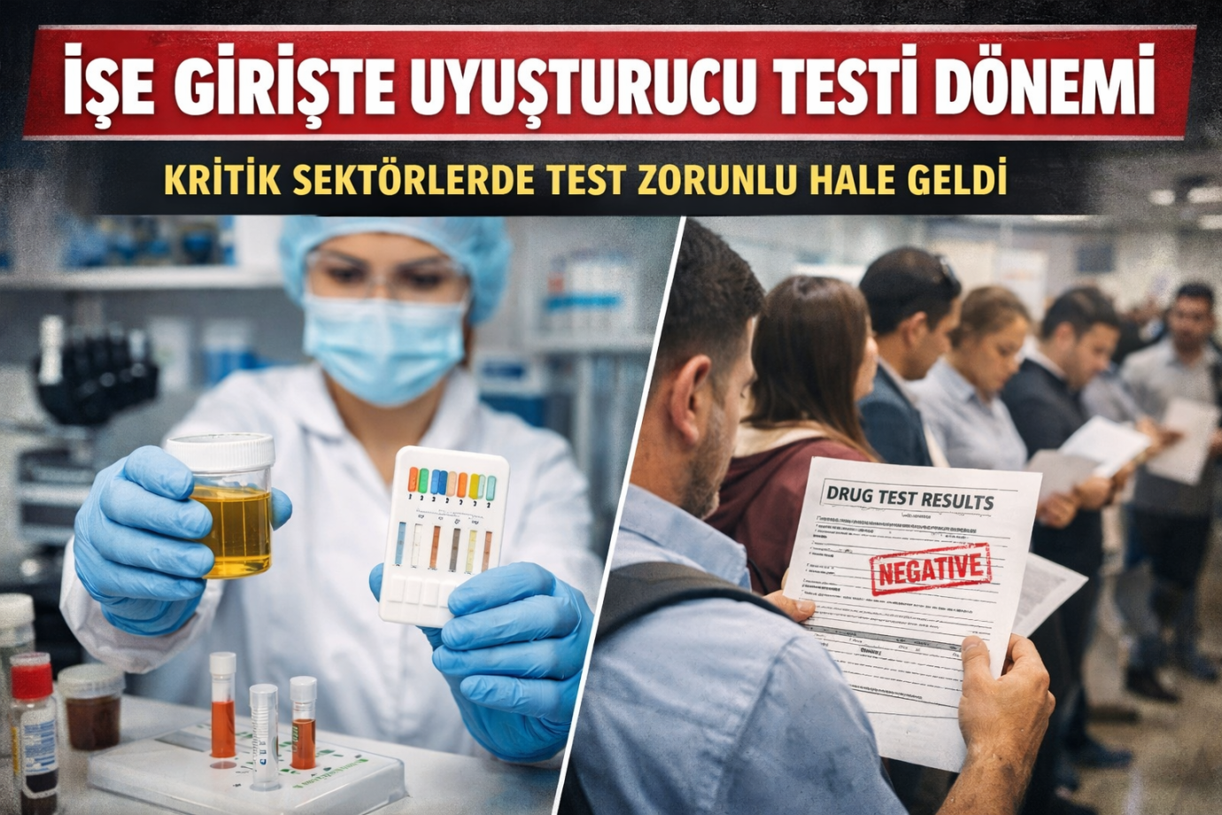 İŞ DÜNYASINDA YENİ DÖNEM: İŞE GİRİŞTE “MADDE TESTİ” ŞARTI YAYGINLAŞIYOR