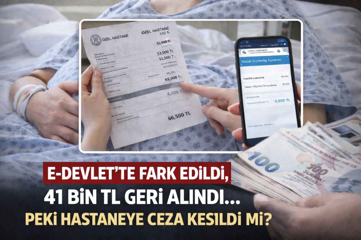 E-Devlet’te Fark Edildi, 41 Bin TL Geri Alındı… Peki Hastaneye Ceza Kesildi mi?