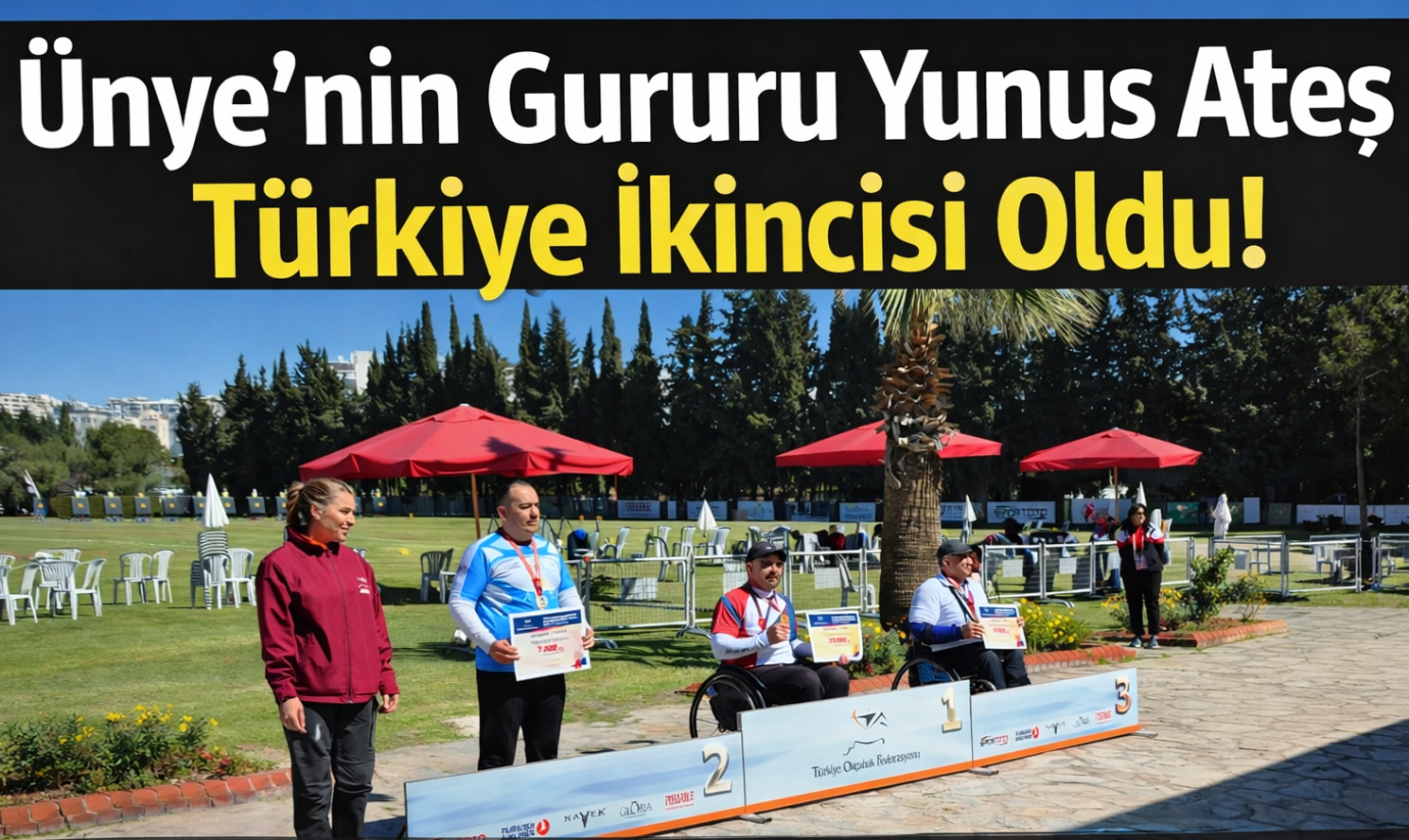 Ünye’nin Gururu Yunus Ateş Türkiye İkincisi