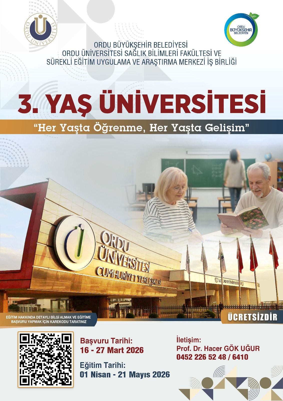 “3. YAŞ ÜNİVERSİTESİ” BAŞLIYOR: 60 YAŞ ÜSTÜNE YENİ BİR EĞİTİM VE SOSYAL YAŞAM MODELİ