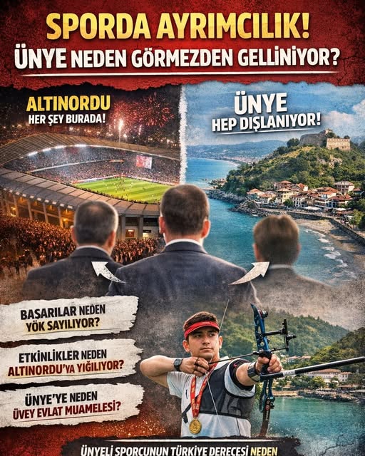 ORDU’DA SPOR FAALİYETLERİNDE DENGE TARTIŞMASI: ÜNYE NEDEN GERİ PLANDA KALIYOR?
