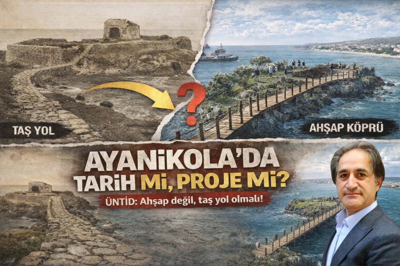 AYANİKOLA ADASI PROJESİNDE “AHŞAP KÖPRÜ” TARTIŞMASI: ÜNTİD’DEN DİKKAT ÇEKEN ÇIKIŞ