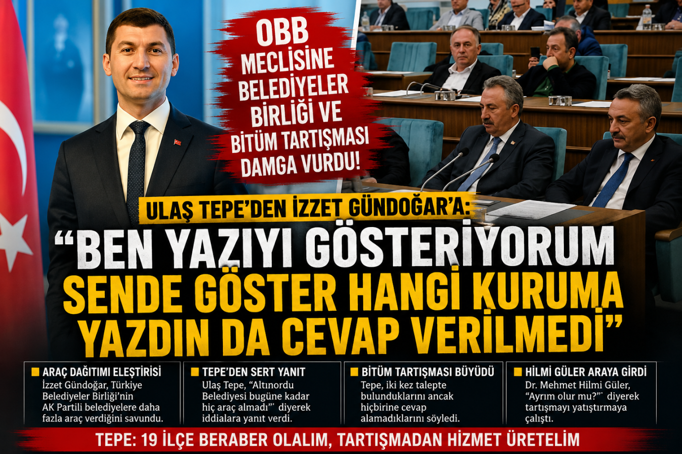 OBB Meclisinde Bitüm ve Belediyeler Birliği Tartışması