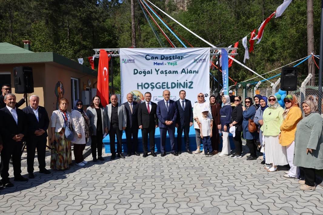 Ünye’den Örnek Proje: Can Dostlar Mavi-Yeşil Doğal Yaşam Alanı Hizmete Açıldı