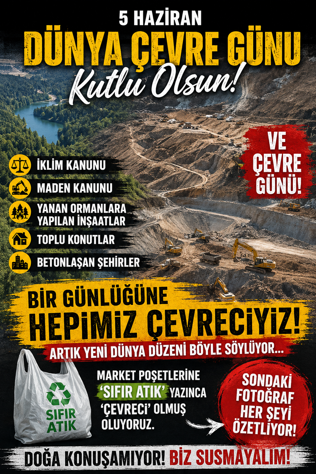 Dünya Çevre Günü Kutlu Olsun! Peki Kutlayacak Ne Kaldı?