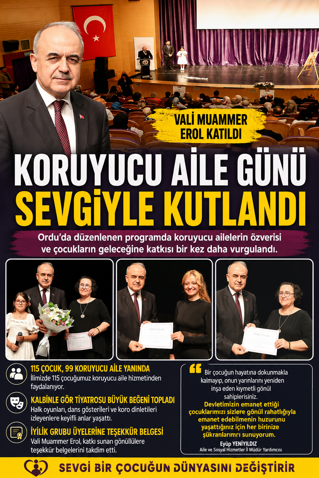 KORUYUCU AİLELER AYNI ÇATI ALTINDA BULUŞTU