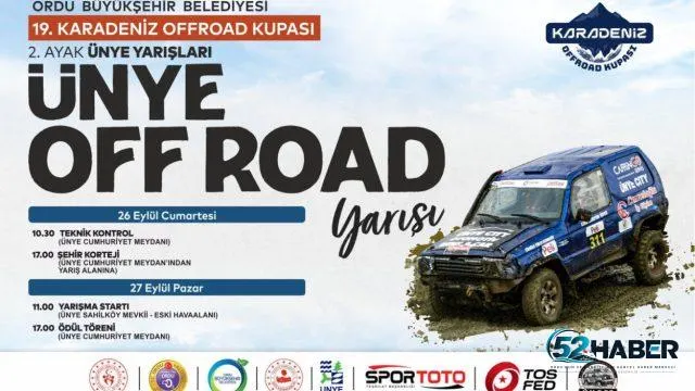 Karadeniz Offroad Kupası’nın İkinci Ayağı Ünye’de Koşulacak