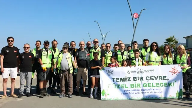 Altınordu’da motosiklet tutkunlarından çevre temizliği